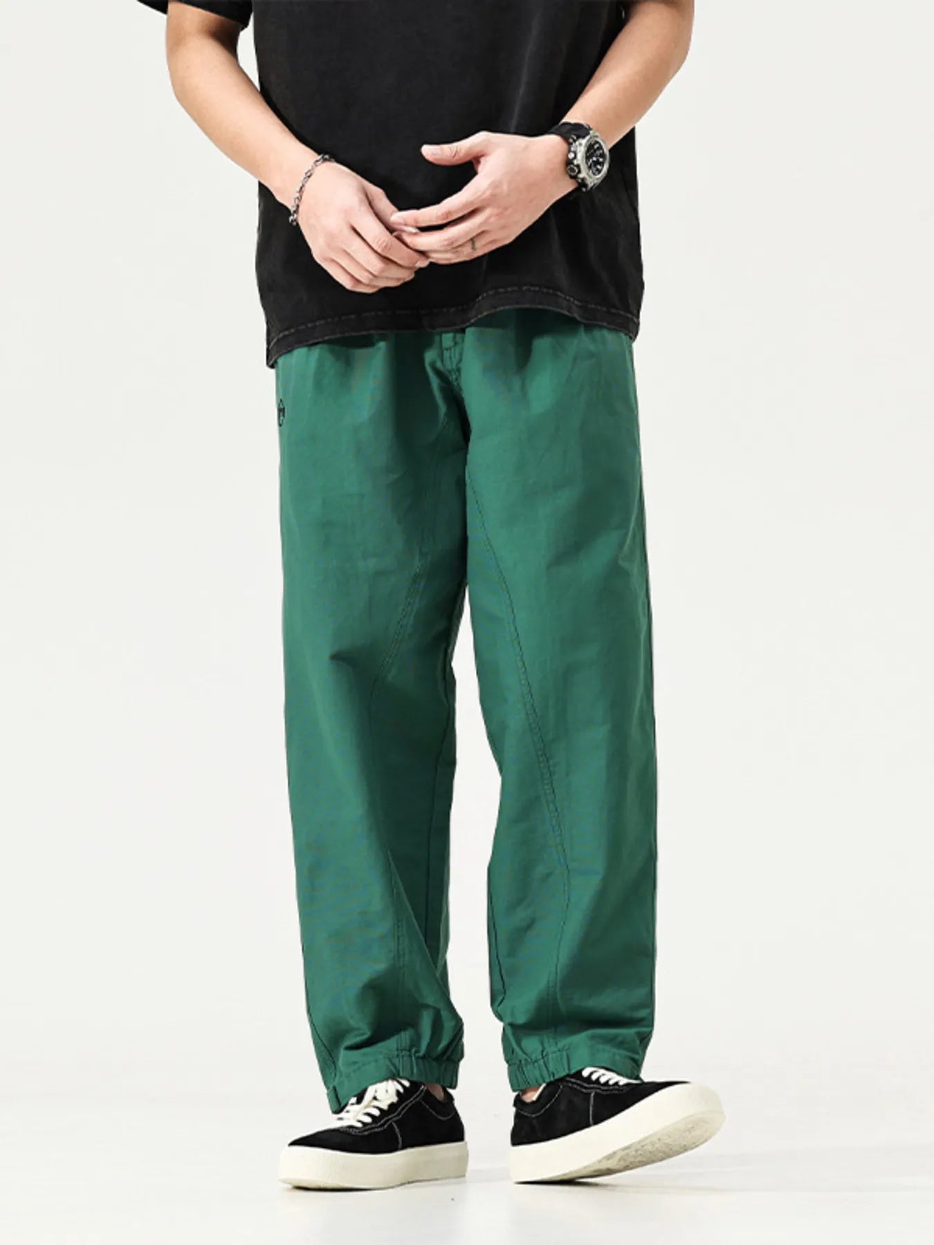 Men's Full Size Casual Loose Fit Cargo Pants Plus Size