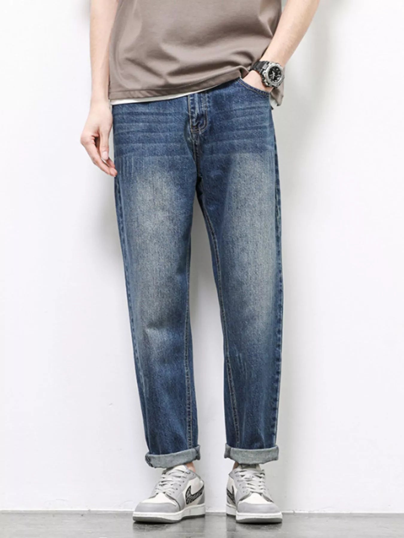 Men's Vintage Wash Relaxed Fit Jeans