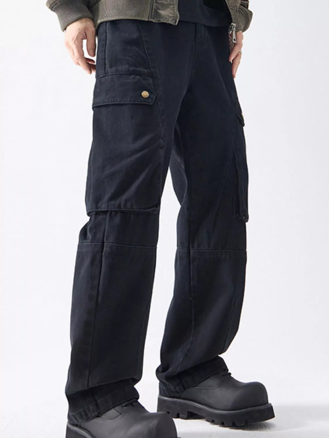 Men's Full Size Relaxed Fit Cargo Pants Plus Size