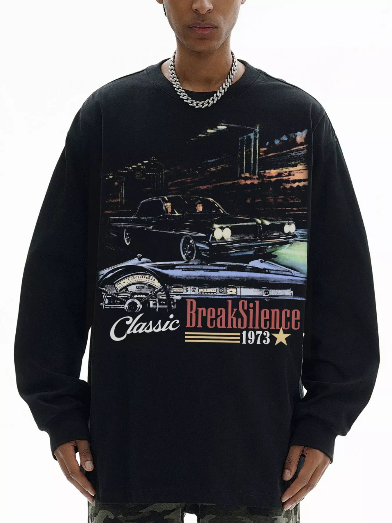 Men's Graphic Long Sleeve Sweatshirt