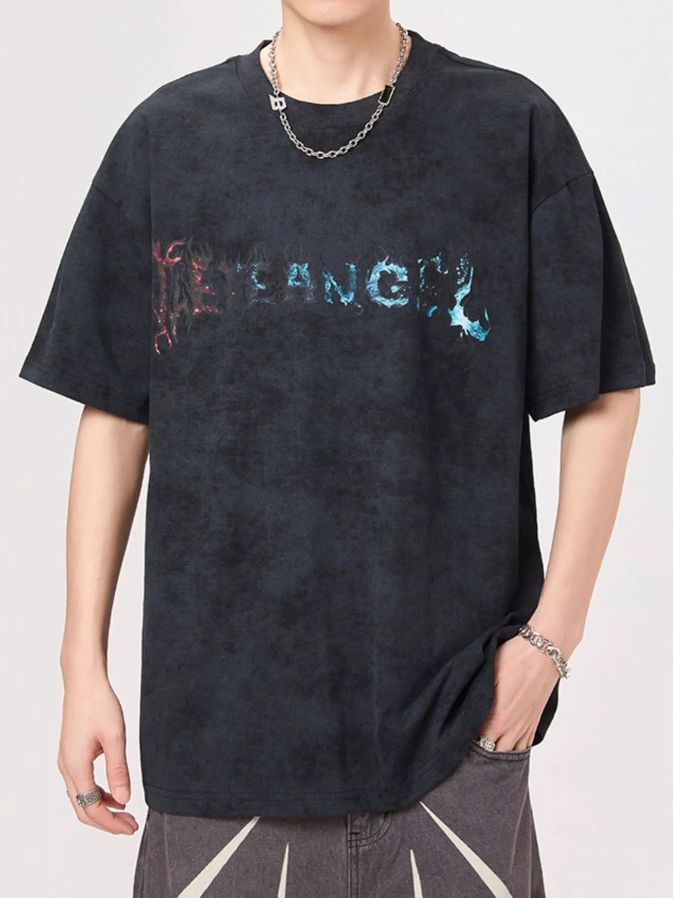 Men's Plus Size Round Neck Short Sleeve T-Shirt