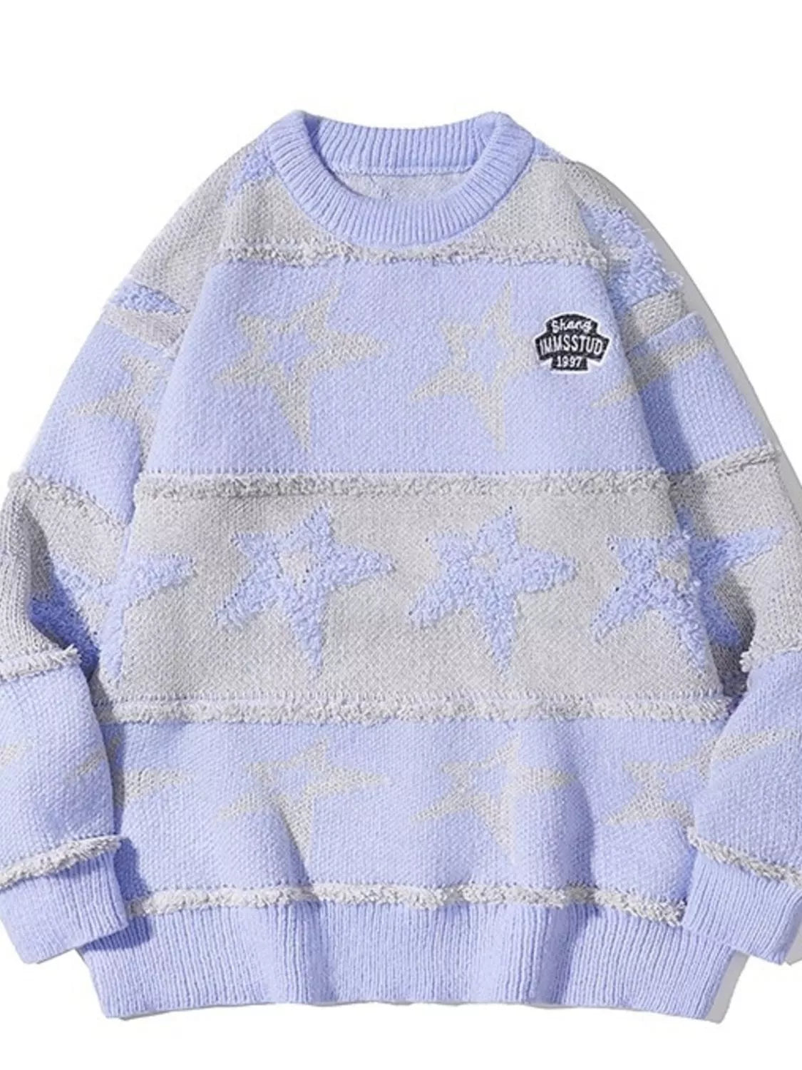 Men's Star Pattern Knitted Sweater