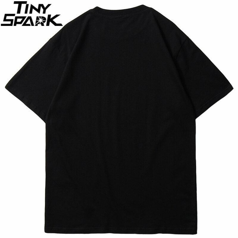 Hip Hop T Shirt Men Streetwear Harajuku Washed Tshirt Reddemption Angel Summer Short Sleeve T-Shirt Cotton Fashion Tops Tee