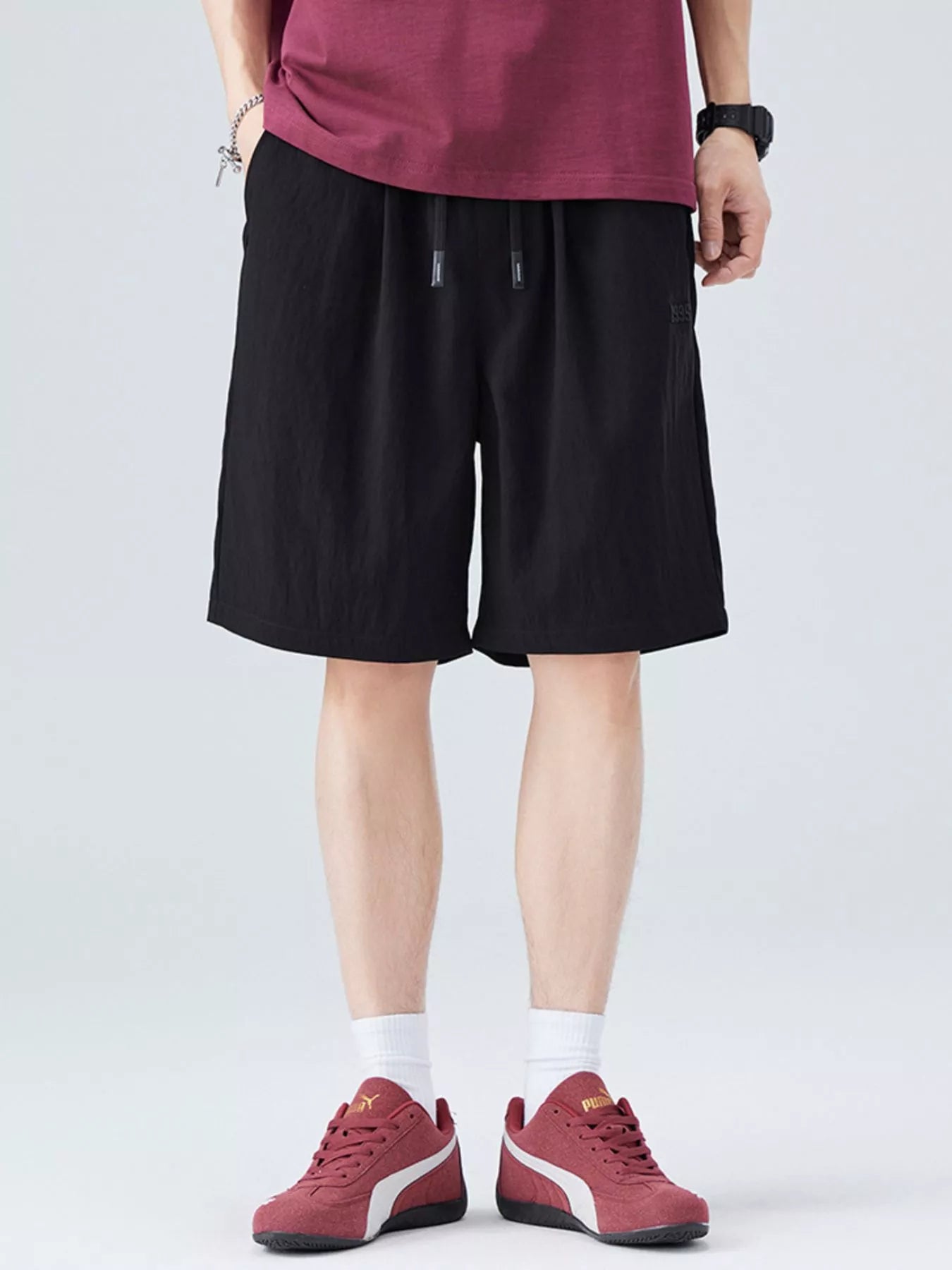 Men's Plus Size Casual Drawstring Lightweight Shorts